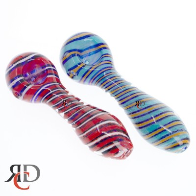 GLASS PIPE SWIRL ART FANCY COLOR GP5586 1CT GLASS PIPE SWIRL ART FANCY COLOR GP5586 1CT